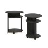 Furinno JAYA Simple Design Oval End Table - Thumbnail Image 3