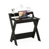 Furinno Modern Simplistic Criss-Crossed Home Office Study Desk - Thumbnail Image 4