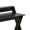 Furinno Modern Simplistic Criss-Crossed Home Office Study Desk - Thumbnail Image 7