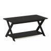 Furinno Modern Simplistic Criss-Crossed Coffee Table - Thumbnail Image 1