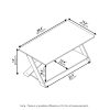 Furinno Modern Simplistic Criss-Crossed Coffee Table - Thumbnail Image 2