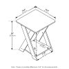 Furinno Modern Simplistic Criss-Crossed End Table - Thumbnail Image 2