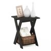 Furinno Modern Simplistic Criss-Crossed End Table - Thumbnail Image 4