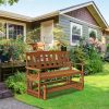 Furinno Tioman Outdoor Hardwood New Mexico Glider - Thumbnail Image 6