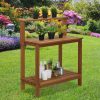 Furinno Tioman Outdoor Hardwood Potting Bench - Thumbnail Image 8
