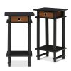Furinno Turn-N-Tube Tall End Table with Bin - Thumbnail Image 1
