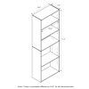Furinno Wright 5-Shelf Bookcase - Thumbnail Image 2