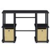 Furinno Turn-N-Tube Computer Desk with Storage Bins - Thumbnail Image 3