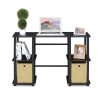 Furinno Turn-N-Tube Computer Desk with Storage Bins - Thumbnail Image 4