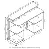 Furinno Turn-N-Tube Computer Desk with Top Shelf - Thumbnail Image 2