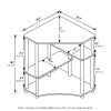 Furinno Turn-N-Tube Space Saving Corner Desk with Shelves - Thumbnail Image 2