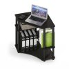Furinno Turn-N-Tube Space Saving Corner Desk with Shelves - Thumbnail Image 7