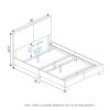 Furinno Pessac Upholstered Bed Frame - Thumbnail Image 2