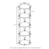 Furinno Turn-N-Tube 5 Tier Corner Display Rack Multipurpose Shelving Unit with Classic Tubes - Thumbnail Image 2