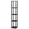Furinno Turn-N-Tube 5-Tier Corner Square Rack Display Shelf with Classic Tube - Thumbnail Image 1