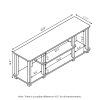 Furinno Turn-S-Tube 3-Tier Entertainment TV Stand for TV up to 50 Inch - Thumbnail Image 2
