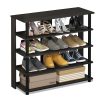 Furinno Turn-N-Tube 5 Tier Wide Shoe Rack - Thumbnail Image 4