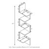 Furinno Rossi Modern 5-Tier Wall Floating Corner Shelf - Thumbnail Image 2