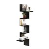 Furinno Rossi Modern 5-Tier Wall Floating Corner Shelf - Thumbnail Image 5
