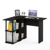 Furinno Abbott L-Shape Desk with Bookshelf - Thumbnail Image 5