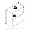 Furinno Pelli Cubic Storage Cabinet, 2x2 - Thumbnail Image 2