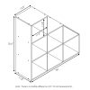 Furinno Pelli Cubic Storage Cabinet, 3-2-1 - Thumbnail Image 2