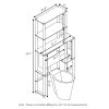 Furinno Turn-N-Tube Toilet Space Saver with 5 Shelves - Thumbnail Image 2