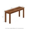 Furinno Tioman Hardwood Promo Backless Bench in Teak Oil - Thumbnail Image 2