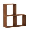 Furinno Tioman Hardwood Multipurpose Stacking Shelf in Teak Oil - Thumbnail Image 1