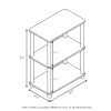 Furinno Turn-N-Tube No Tool 3-Tier Storage Shelf - Thumbnail Image 2