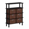 Furinno Frans Turn-N-Tube Console Table with Bin Drawers - Thumbnail Image 1