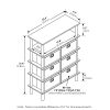Furinno Frans Turn-N-Tube Console Table with Bin Drawers - Thumbnail Image 2