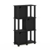 Furinno Brahms 4-Tier Storage Shelf with 3 Doors - Thumbnail Image 1