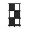 Furinno Brahms 4-Tier Storage Shelf with 3 Doors - Thumbnail Image 3