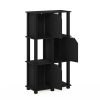 Furinno Brahms 4-Tier Storage Shelf with 3 Doors - Thumbnail Image 4