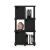 Furinno Brahms 4-Tier Storage Shelf with 3 Doors - Thumbnail Image 6