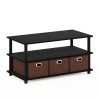 Furinno Frans Turn-N-Tube Coffee Table with Bin Drawers - Thumbnail Image 1
