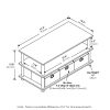 Furinno Frans Turn-N-Tube Coffee Table with Bin Drawers - Thumbnail Image 2
