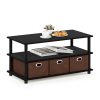 Furinno Frans Turn-N-Tube Coffee Table with Bin Drawers - Thumbnail Image 5