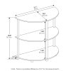 Furinno Frans Turn-N-Tube Half Round Console Table - Thumbnail Image 2