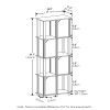 Furinno Brahms 5-Tier Storage Shelf with 4 Doors - Thumbnail Image 2