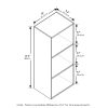 Furinno Pasir 3-Tier Open Shelf Bookcase - Thumbnail Image 2