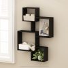 Furinno Rossi Interweave Wall Mount Floating Cube Shelf, Set of 4, - Thumbnail Image 6