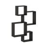 Furinno Rossi Interweave Wall Mount Floating Cube Shelf, Set of 4, - Thumbnail Image 1