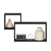 Furinno Rossi Interweave Wall Mount Floating Decorative Shelf, Set of 2 - Thumbnail Image 5