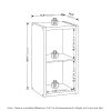 Furinno Cubicle Open Back Decorative Cube Storage Organizer, 2-Cube - Thumbnail Image 2