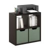 Furinno Cubicle Open Back Decorative Cube Storage Organizer, 4-Cube - Thumbnail Image 4