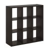 Furinno Cubicle Open Back Decorative Cube Storage Organizer, 9-Cube - Thumbnail Image 1
