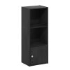 Furinno Luder 3-Tier Shelf Bookcase with 1 Door Storage Cabinet - Thumbnail Image 1