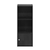 Furinno Luder 3-Tier Shelf Bookcase with 1 Door Storage Cabinet - Thumbnail Image 3